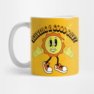 Vintage Mascot Sun | Having a Good Day? Design Mug